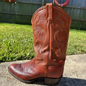 Tony Cama Men’s Brown Leather Western Cowboy Boots
